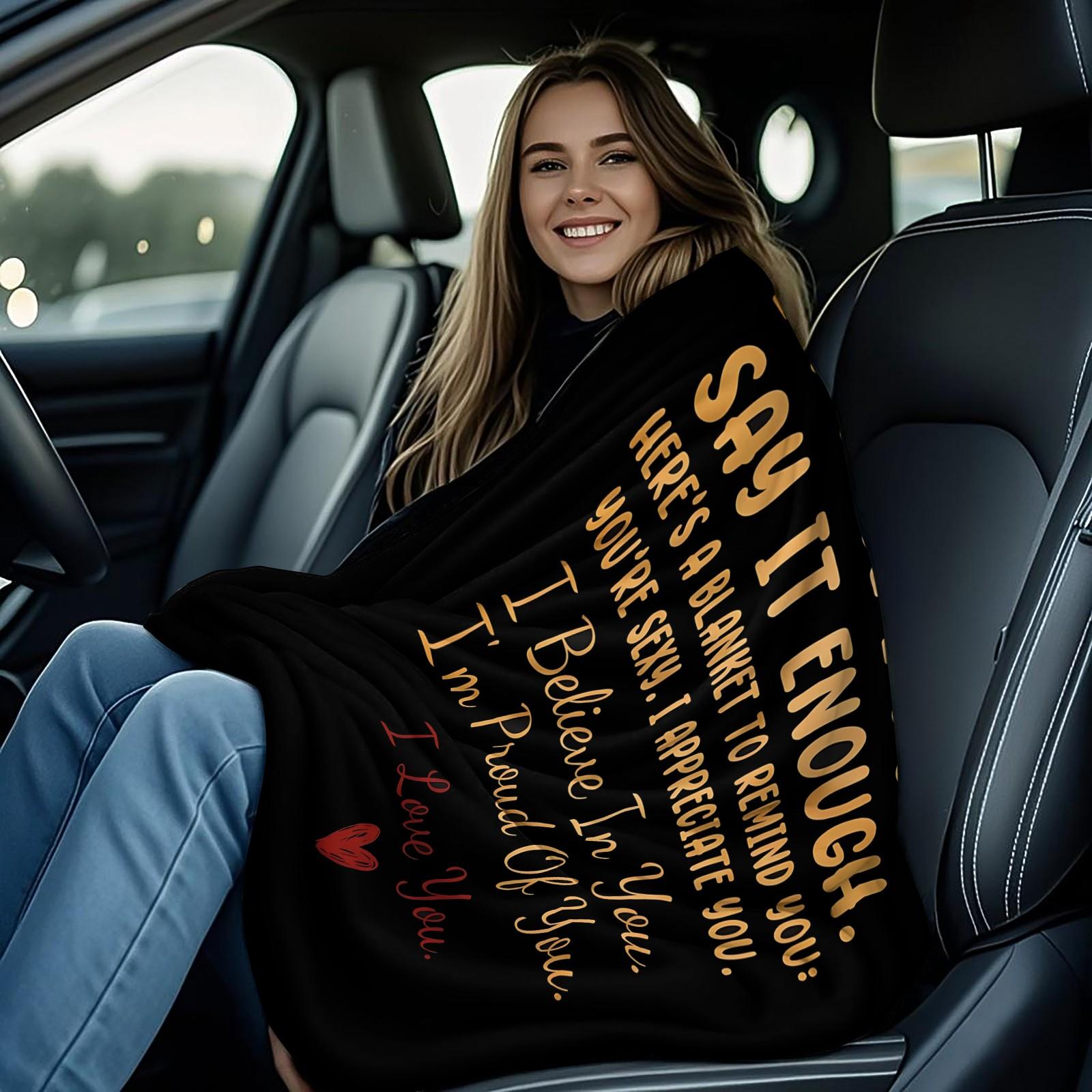 Blessing printed pattern blanket, suitable for all seasons, suitable for beds, sofas, cars, room decorations, and gifts, suitable for children or adults