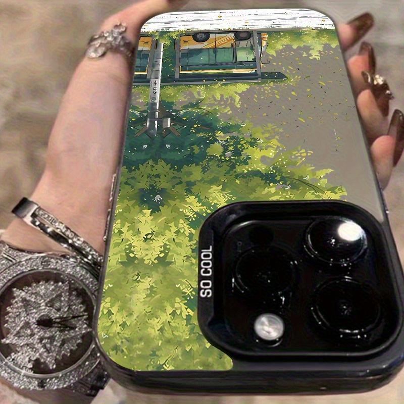 The Green Tree Bus Phone Case Is Suitable for Iphone 15/15 Plus/15 Pro/15 Pro Max, for Iphone 14/14 Plus/14 Pro/14 Pro Max, for Iphone 13/13 Pro/13 Pro Max, for Iphone 12/12 Pro/12 Pro Max, for Iphone 11/11/11 Pro Max/for Iphone
