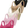 5-Pack Comfortable Seamless Bras for Women, Wireless Adjustable Straps, Full Coverage, Lined, Suitable for All Seasons, Daily Wear