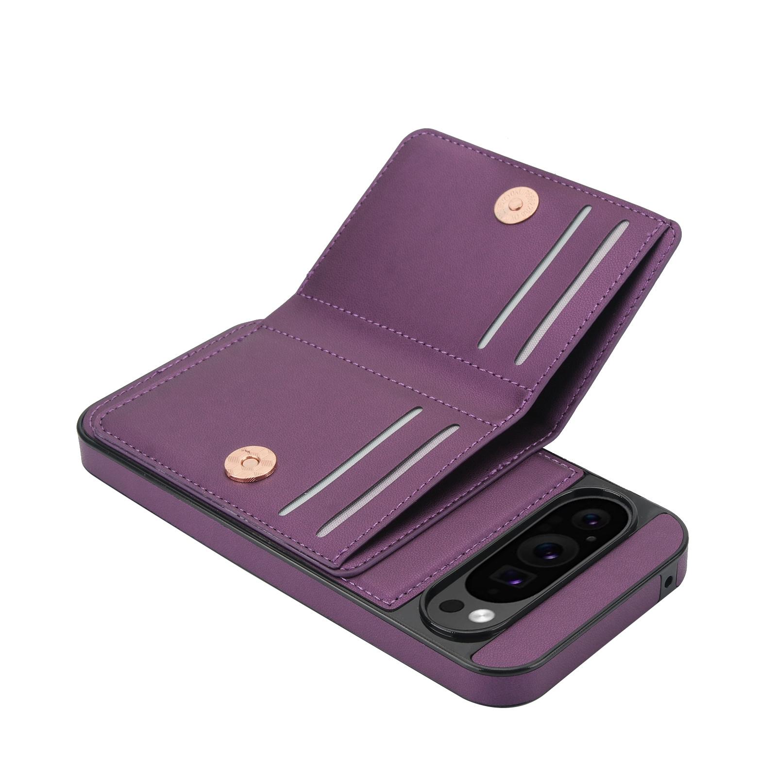 Wallet PU Leather Card Slot Case Cover for Google Pixel 10 Pro Xl/9 Pro Xl/8 Pro, Ring Holder Stand, Elegant Phone Accessory, High-Quality Durable Material