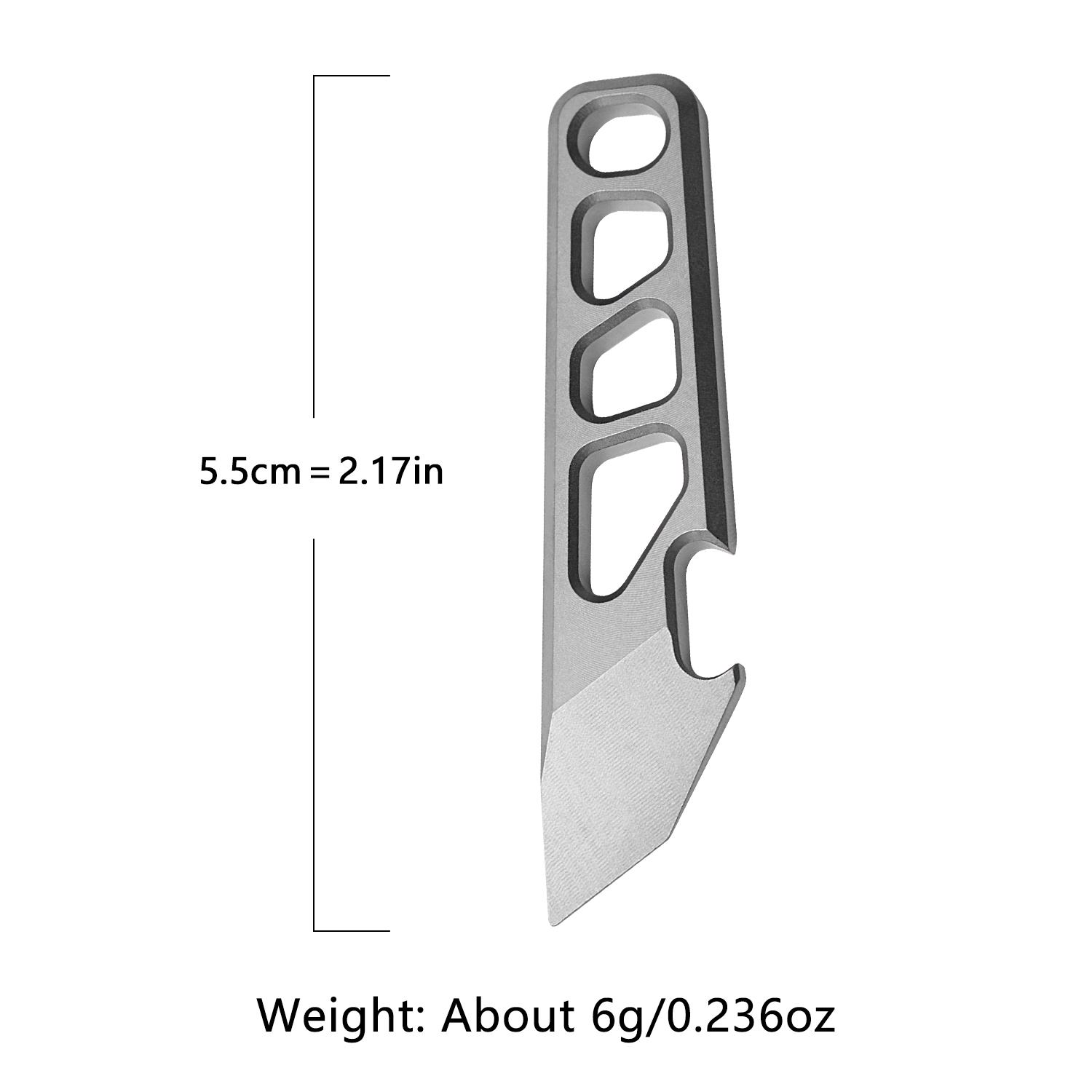 Mini Edc Tool Titanium Alloy Material, Compact Multitool for Everyday Carry, Durable and Lightweight Pocket Knife Accessory