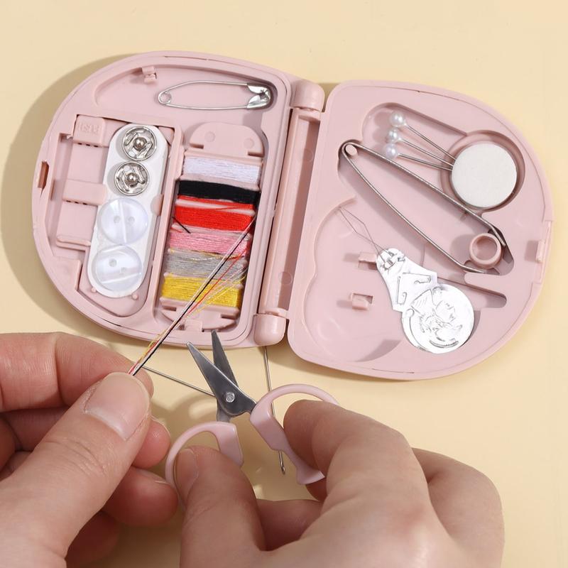 Portable Mini Sewing Kit, 1 Set Travel Sewing Tool Kit, Sewing Supplies for Home & Travel, Sewing Accessories for Daily Use, Sewing Supplies Crafts