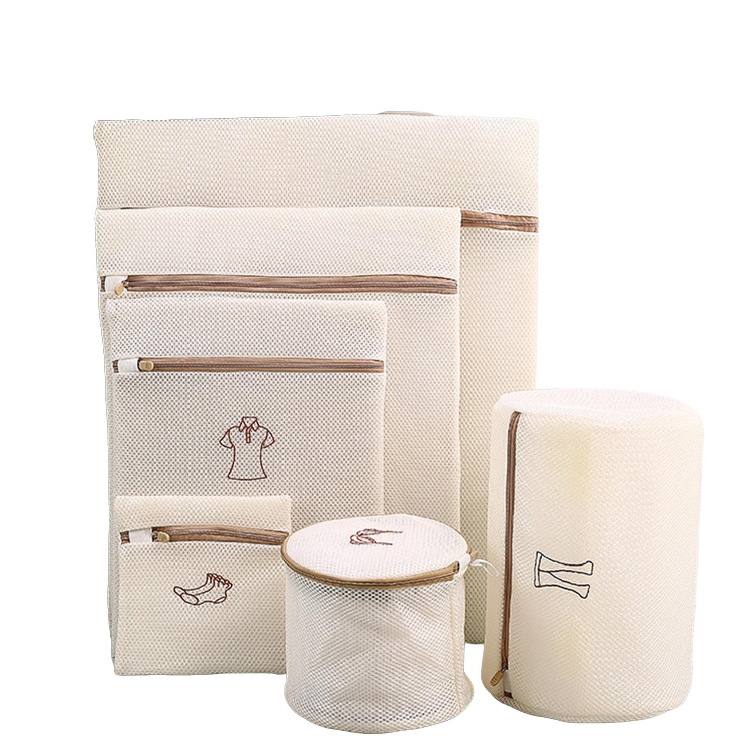 6-Piece Mesh Laundry Bags Set, Durable and Reusable, Ideal for Delicate Items, Perfect for Travel and Home Use, Easy to Clean Design