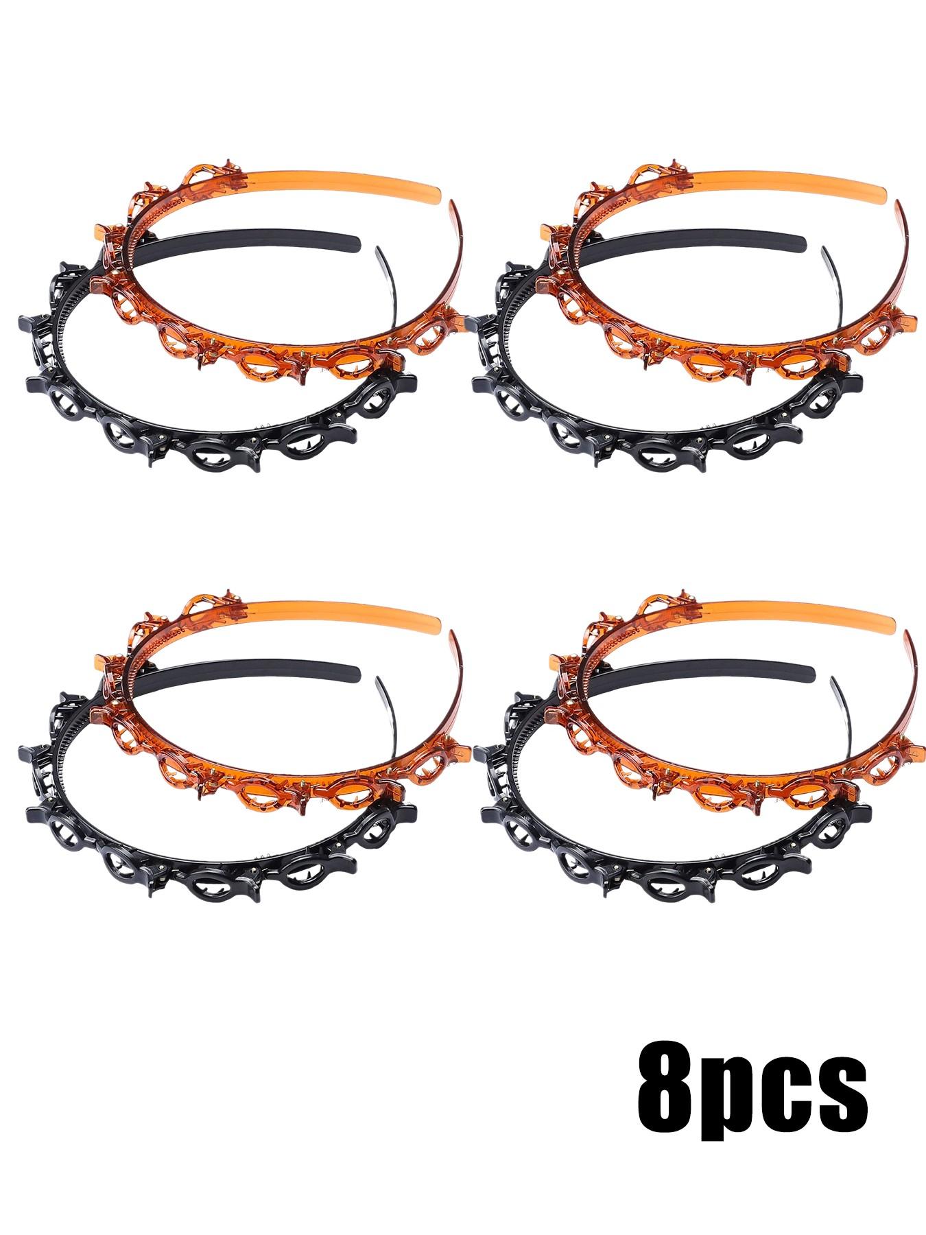 Cute Hair Clip Decor Hairband , Novelty Multifunction Hair Hoop with Clips, Fashionable Hair Accessories for Women, Minimalist Headwear, Trendy Hair Hoop