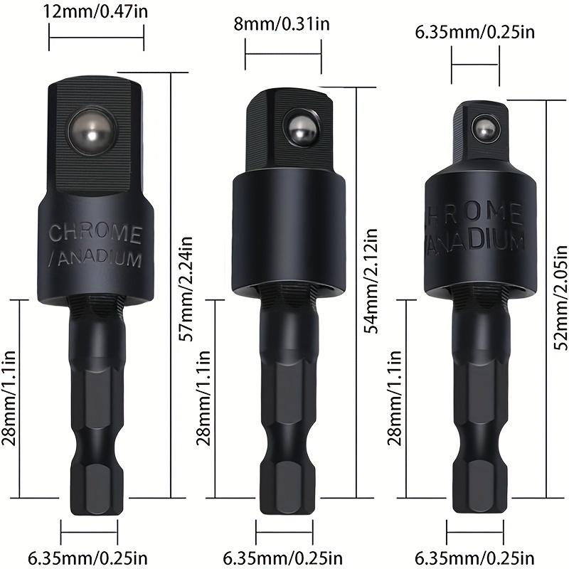 Hexagonal Quick Connector Conversion Head, Combination Pack, Power Tools