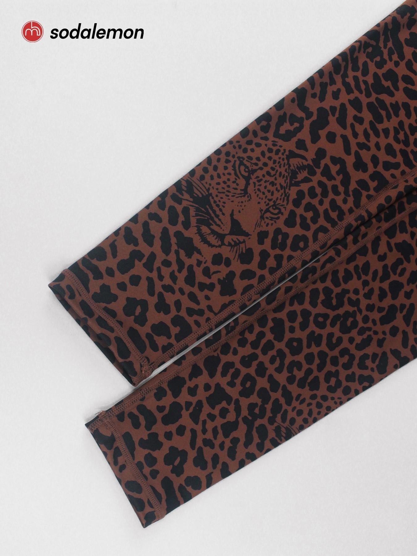 Women's Leopard Print Elastic Workout Set, Backless Sports Bra and Pants, Stylish Fitness Set for All Seasons, Backless Gym Clothes