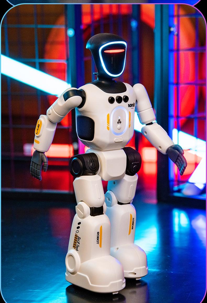 Bionic Joint Smart Robot, Realistic Robot, Intelligent Programming Language Recording Gesture Control, Multifunction Walks Slides Sings Dances Emotion Toy Ai Gift