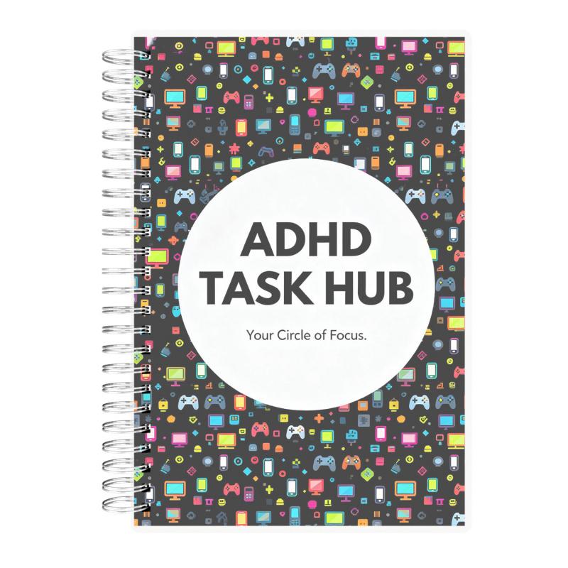 ADHD Schedule - Time Management Notepad for Adults with ADHD, Simplify Your Day with Categorized Checklists for Calls, Emails & Tasks, A5, 108 Pages, Lay-Flat Twin-Wire Binding, Productivity Planner