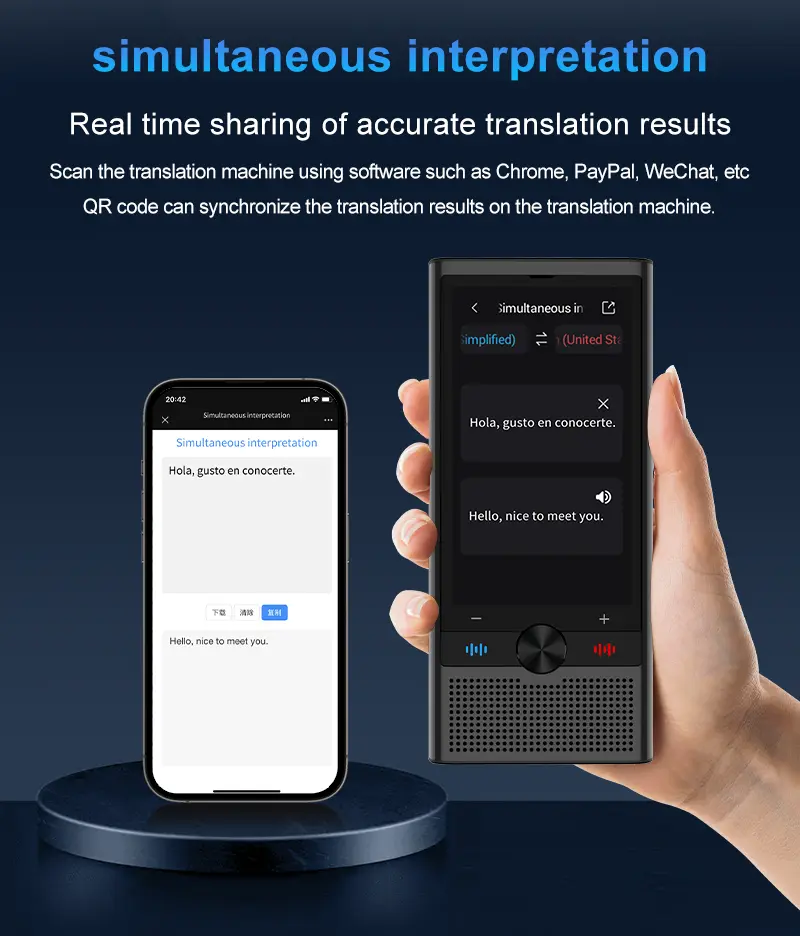 Language Translator Device, AI Translator With 4G Global - View #4