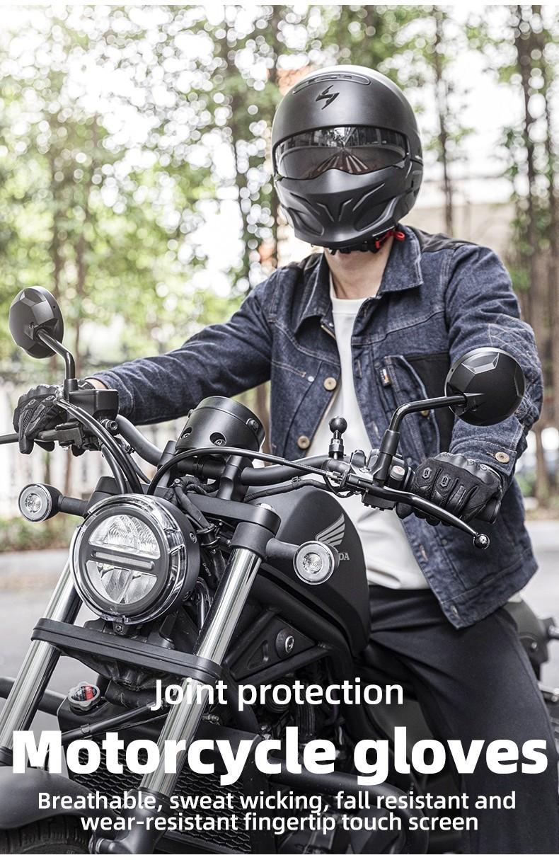 ROCKBROS Summer Motorcycle Gloves - Breathable, Touchscreen Hard Knuckle Gloves for Men Women ROCKBROS Summer Motorcycle Gloves - Breathable, Touchscreen Hard Knuckle Gloves for Men Women