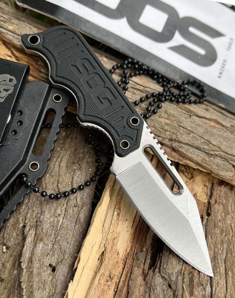 Mini Fixed Blade Knife EDC Knife Instinct Boot-Knife Premium Stainless Steel Blade Knife G10 Handle Knife Outdoor Hiking self defense tactical knife Camping Fishing Tool Knife with K Sheath Pocket Knife
