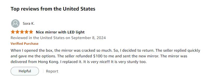 【Eco-Friendly】Elegant Handicraft Vanity, 100% Solid Wood - NO MDF, with Mirror and Lights, Dressing Vanity Table, Large Wooden Make Up Vanity Table for Bedroom (with Adapter)