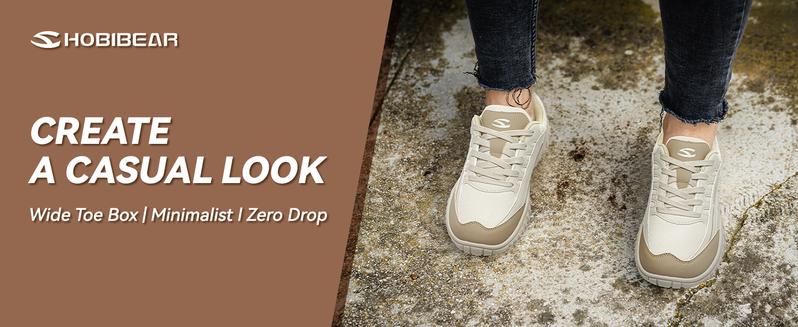 HOBIBEAR Wide Barefoot Shoes for Womens Mens Minimalist Trail Running Hiking Sneakers Comfortable Lightweight