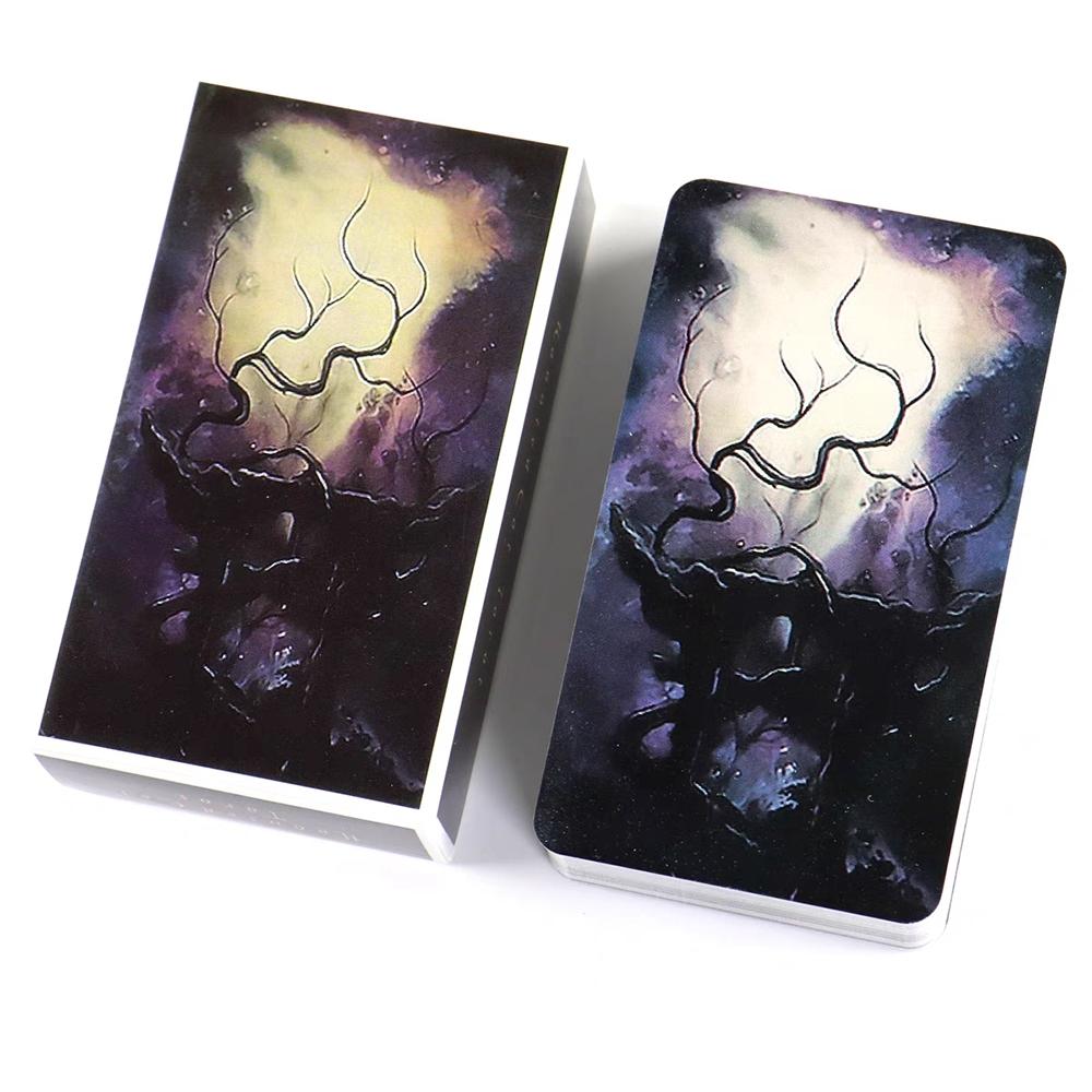 78 Pcs Haunted Cat Tarot Cards Box, Fortune-Telling Paper Game Fun, Family Gathering Entertainment Card Games, Home Party Entertainment, Unique Diverse