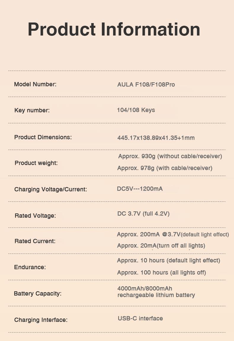 [New]Aula F108 Pro Wireless Full Size Mechanical Gaming Keyboard Knob Smart Screen Num Pad Pre-Lubed Linear Switches RGB Backlit Hot Swappable Custom Keyboard Customize E-Sports Office Computer Accessories(Red Pink) TikTokShopfalldealsforyou