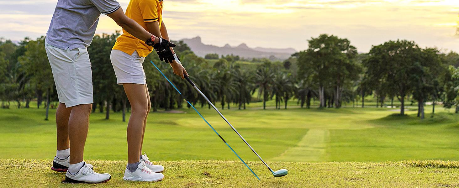 MoKo Golf Alignment Stick, 2-Pack 48" Collapsible Golf Training Aid for Aiming, Putting, Posture Correction - Lightweight Fiberglass Sticks with Clear Tube Case MoKo Golf Alignment Stick, 2-Pack 48" Collapsible Golf Training Aid for Aiming, Putting, Posture Correction - Lightweight Fiberglass Sticks with Clear Tube Case