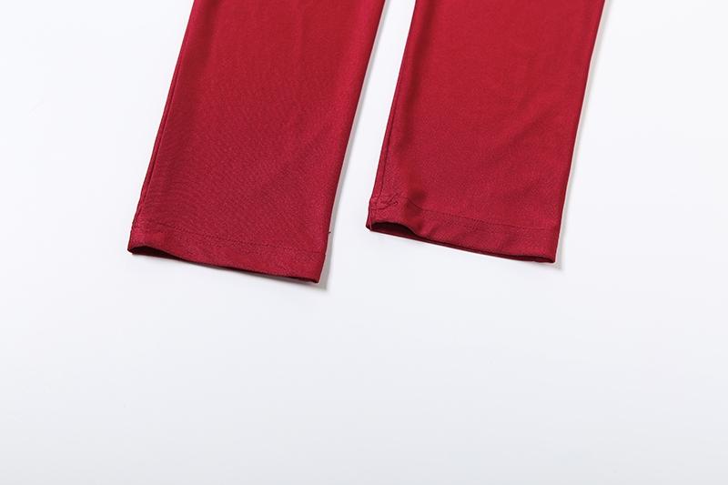 DOUCIU Party Bar Nightclub Cocktail Social Trend Street Personality Sexy Hot Women'S Thin Solid Color Alien Plush One Shoulder Long-Sleeved Jumpsuit