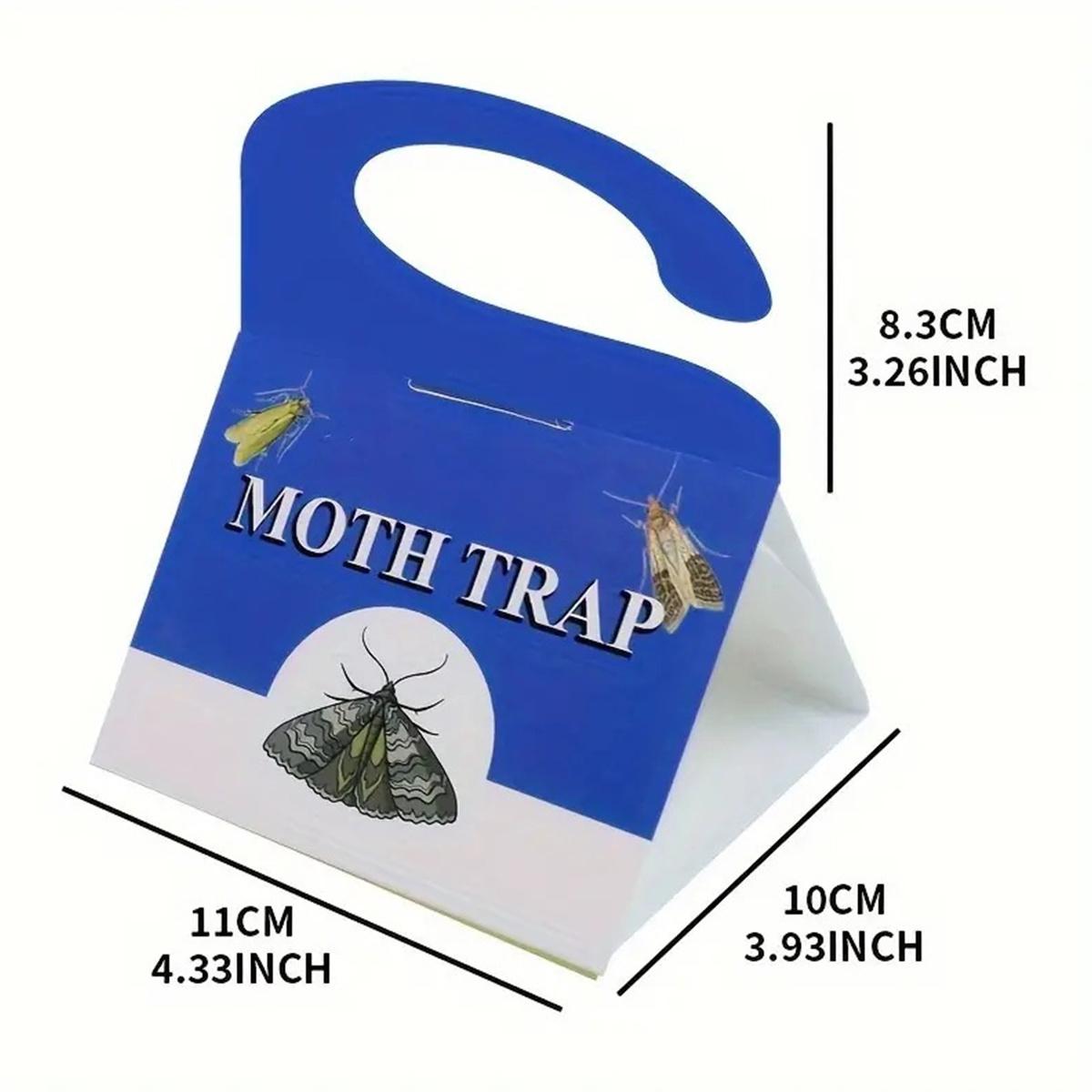 5-Pack Clothes & Carpet Moth Monitoring Traps Pheromone Sticky Moth Traps Set, Non-Toxic Glue Trap, Efficient for Closet Textile Moths & Food Storage Cupboard Moths for Wardrobe | Premium Moth Monitoring Catchers Indoors Moth Traps