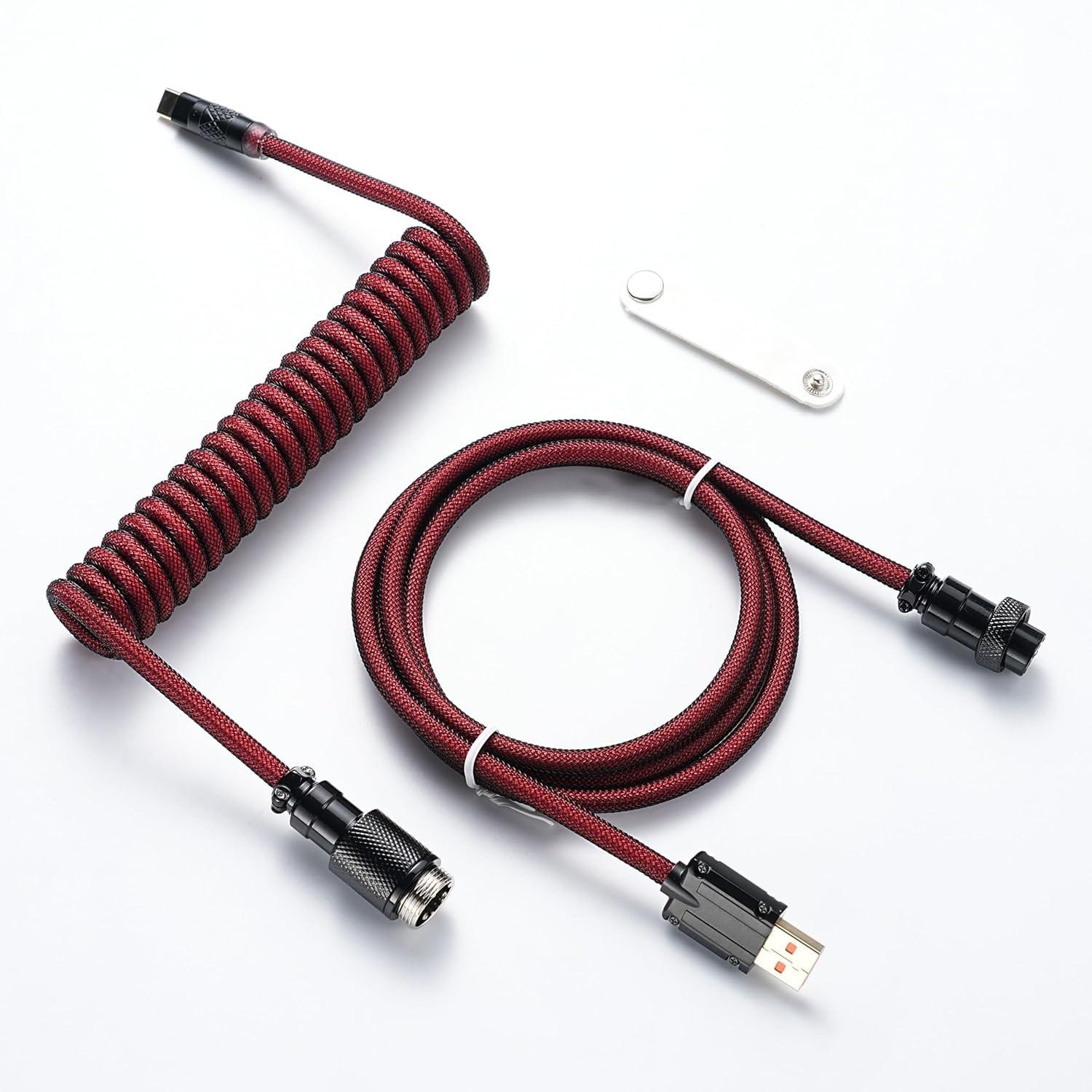 Aircraft Line Gx12 Series Type-C Data Cable USB Interface Mechanical Keyboard Customizable Rotating Plug Connector, High-Quality Durable Connectivity Solution