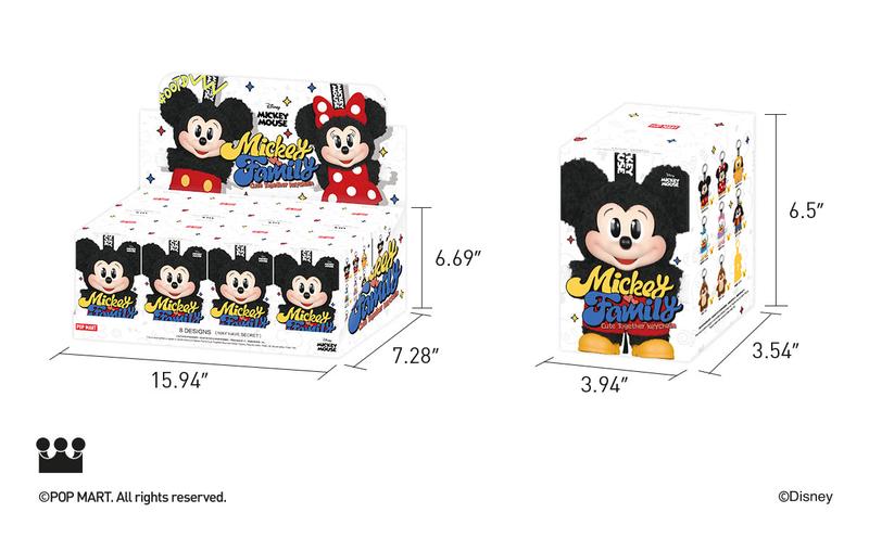 POP MART Mickey Family Cute Together Keychain Series Figures Blind Box, Collectible Toys, Valentine’s Day Gifts
