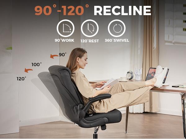 COMHOMA Leather Office Chair Ergonomic Computer Gaming Chair with Comfy Back Support, Executive Mid-Back,Small Gmaing Chair with Adjustable Armrests, for Short People Use, Rolling Swivel for Adults