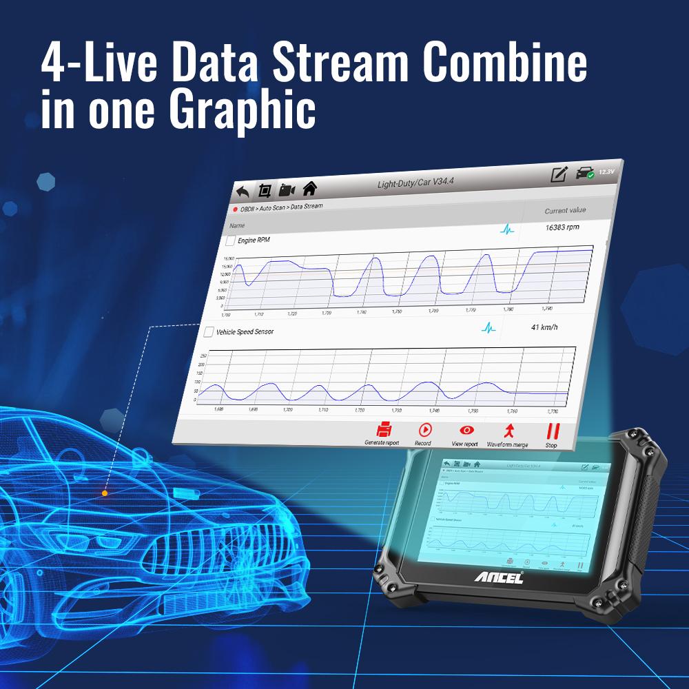 ANCEL V6 PRO+ OBD2 Scanner Bidirectional Automotive Diagnostic Tool Code Reader