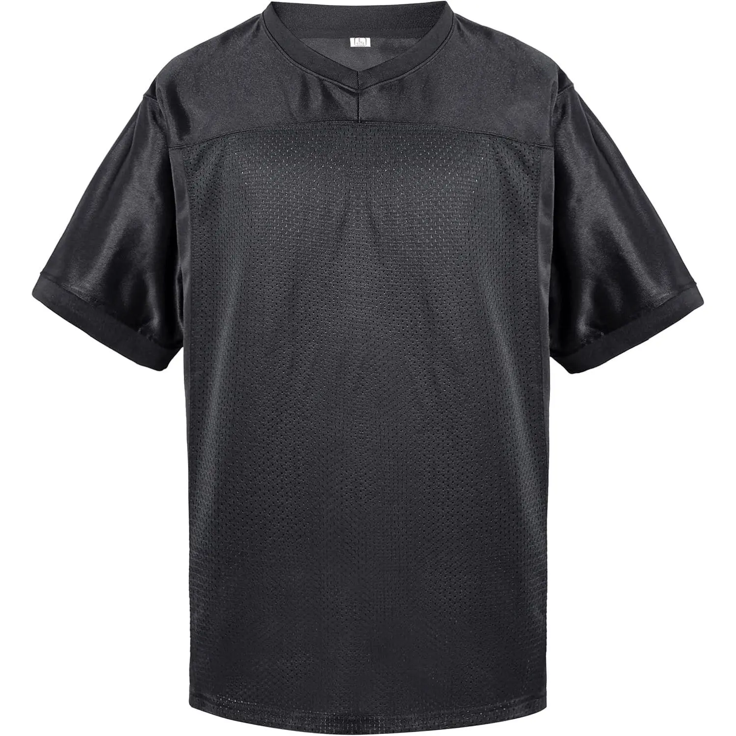Men's Blank Football Jersey - 90s Hip Hop Plain Mesh Fabric Sports Shirt, Custom Practice Jersey, S-3XL Size Options