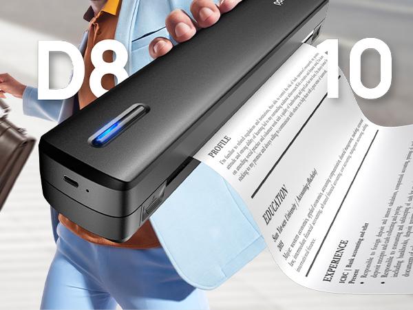 Inkless Portable Printer – Wireless Bluetooth Thermal Printer for Travel & Mobile Use, Compatible with iOS, Android, Laptop, Supports 8.5"x11" US Letter & A4 Paper, No Ink Needed deal for Office & Home