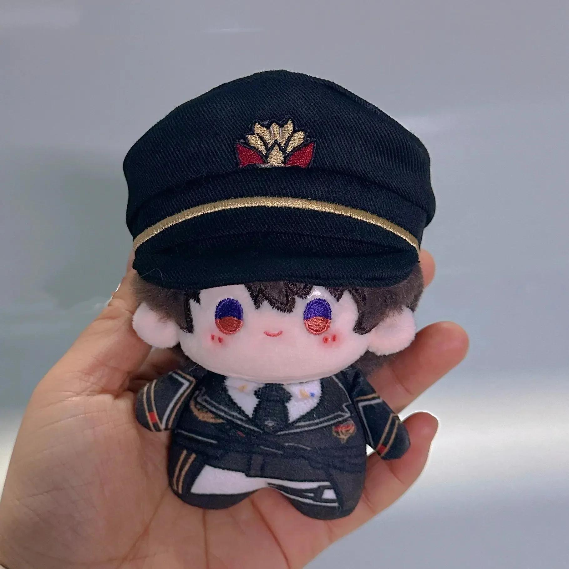 10cm Game Love and Deepspace Cale Attribute Adorable Printed Body Pendant Plush Doll Cosplay Keychain Toys Holiday Gifts