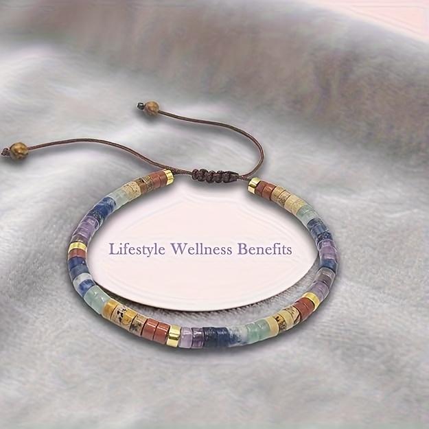 Handcrafted Multicolor Crystal Bead Bracelet  Infused with Mindfulness Energy for Enhanced Mental Clarity and Inner Peace