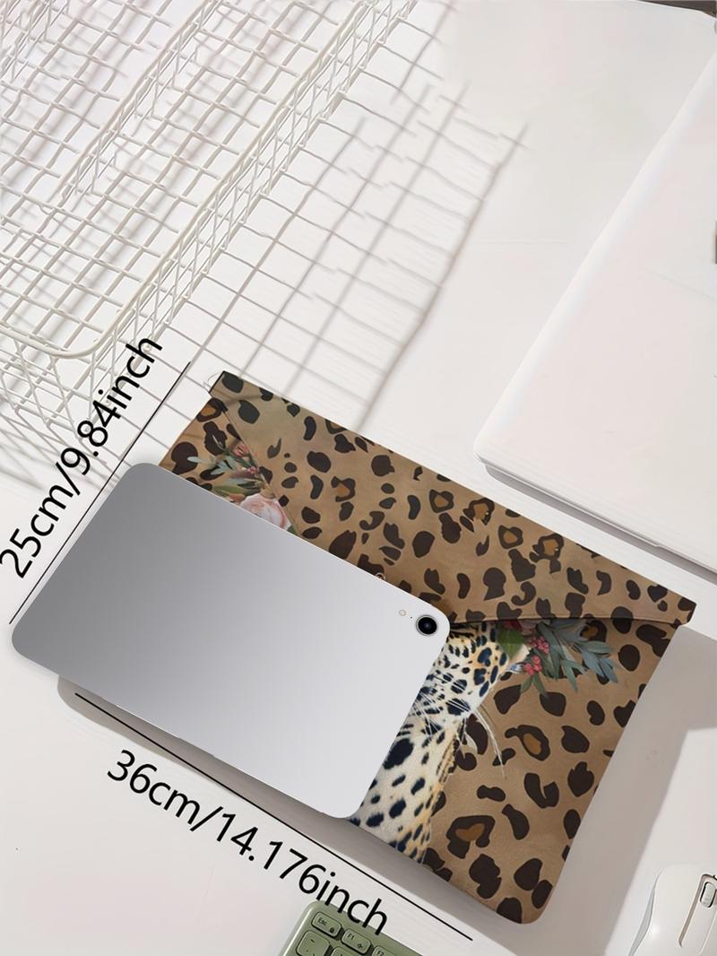 Tiger Pattern Laptop Bag, Soft Laptop Storage Bag, Portable Tablet Storage Bag, Laptop Cover Case for Women & Men, Laptop Casing