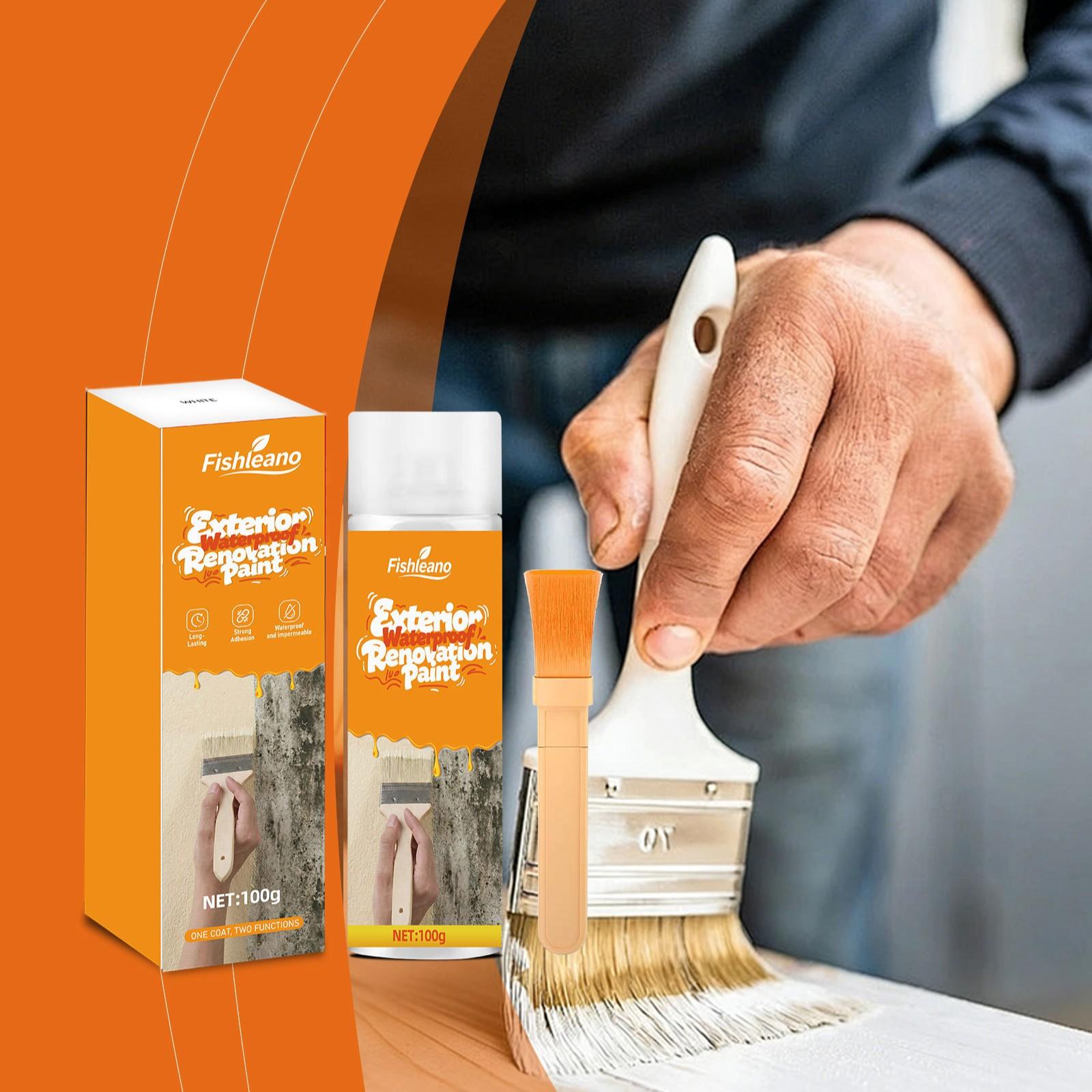 Outdoor Waterproof Renovation Paint, Anti-Mold, Moisture-Resistant, Sunscreen Wall Coating, Exterior Wall Repair Paint, Durable & Protective