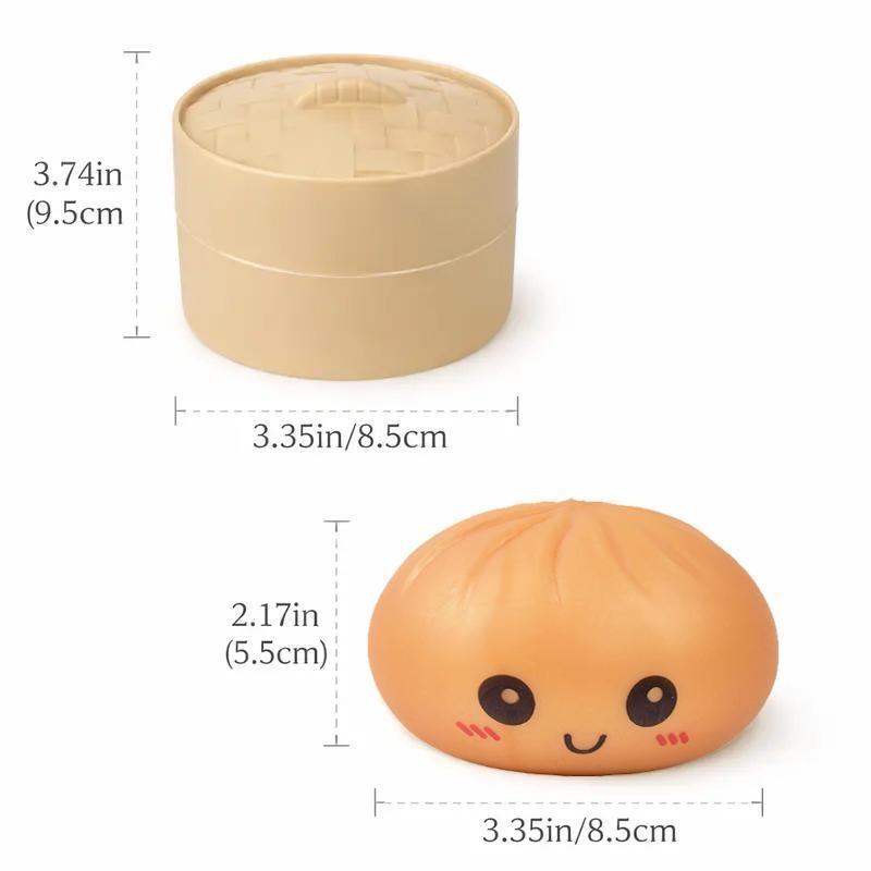 Expressive Big Dumpling Squishy - Blind Box, Mysecret Bun Fidget Toy, Soft TPR Material, Stress Relief, Unboxing Surprise, Random Style per Pack.Valentine's Day and Easter gifts, suitable for adult to exchange gifts
