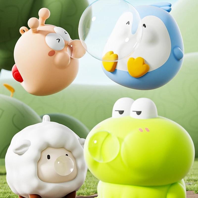 Cute Animal Spitting Bubbles Squish Squeeze Toy, Anxiety Stress Relief Sensory Antistress Toys, Adult Birthday Christmas Gift