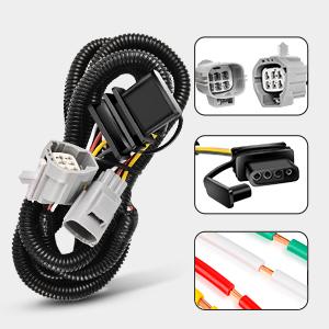 Nilight 2" inch Rear Bumper Tow Trailer Hitch Receiver Kit, Compatible for 2007-2018 Jeep Wrangler JK 4 Door & 2 Unlimited, w/4-Pin Wiring Harness Black dealsforyoudays