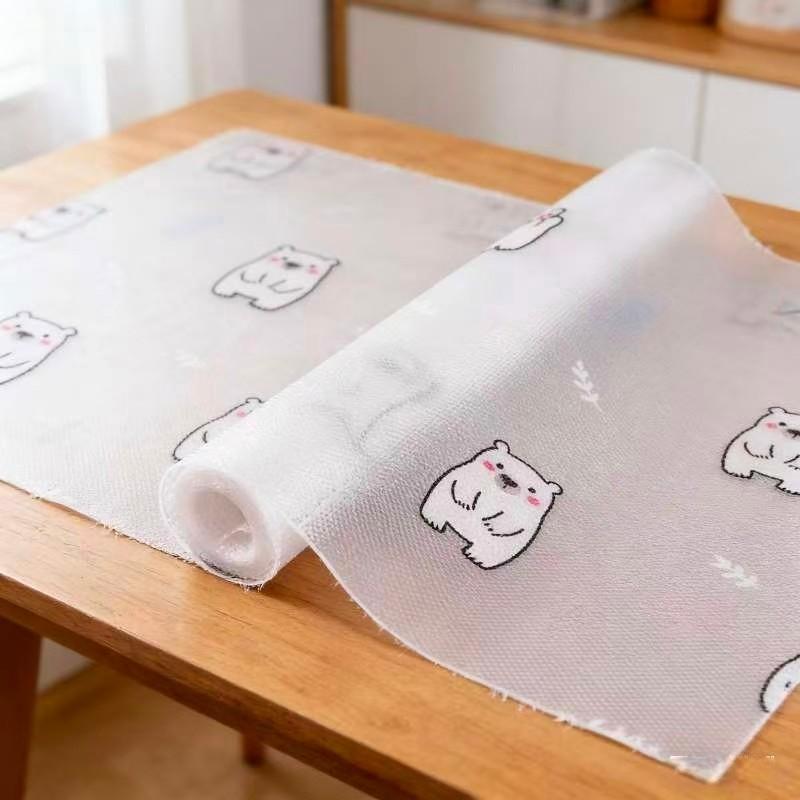 Kitchen Cabinet Shelf Liner Roll, Eva Waterproof Refrigerator Pad, Easy Meal Mat, Non-Stick Drawer Lining, Modern Style