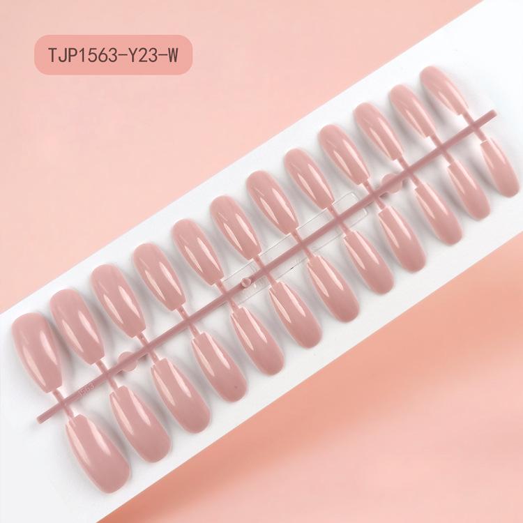 Extra-long trapezoidal fake nail patches, uncoated UV nail tips, 24-piece set of solid color press-on nails, Red Press on Nails Glossy Almond Shape Fake Nails Valentines Day Nails for Women