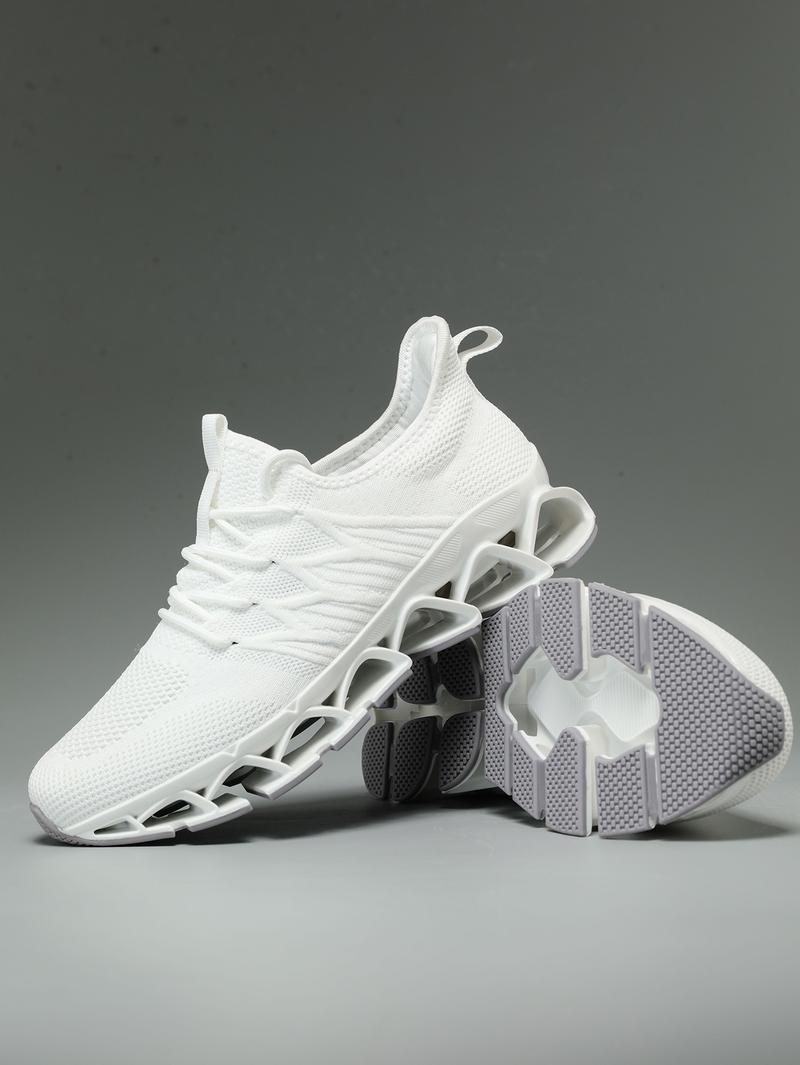 Men's Running Shoes Blade Tennis Walking Fashion Sneakers Breathable NonSlip Gym Sports Work Trainers,Knitted Mesh Breathable AndComfortable Platform Sneakers Runner Training Footwear Boy Athletic Closed Casual
