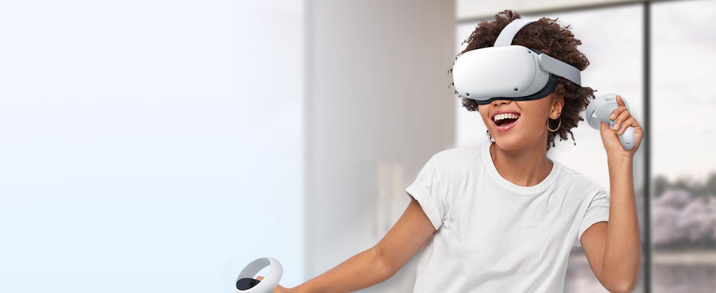 Original Head Strap for Oculus Quest 2, Replacement Head Strap for Meta Quest 2, VR Accessories with 2 Pair Thumb Grip Caps,for Oculus Quest 2,Compatible with Meta Quest 2