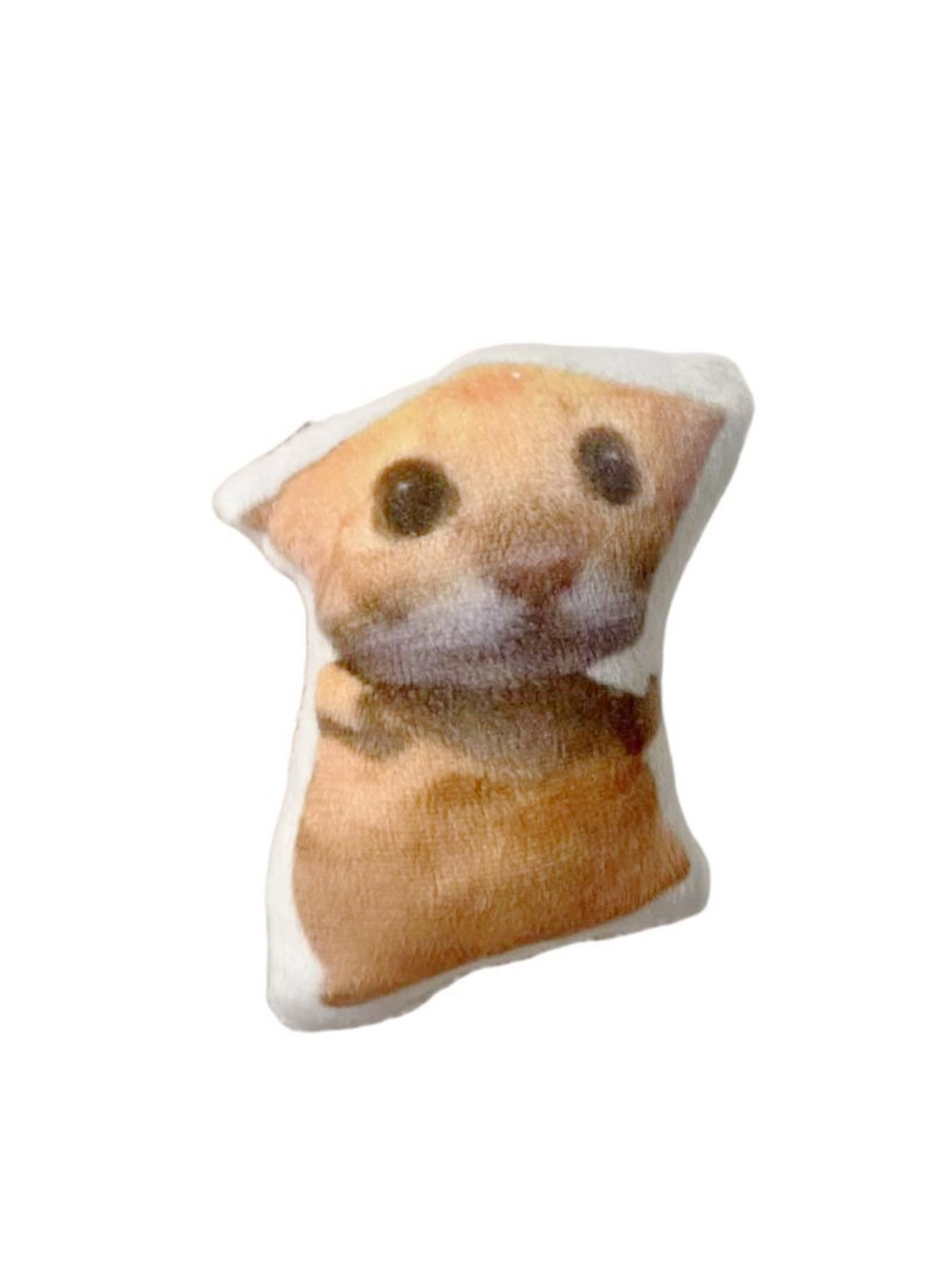 Oiiai Cat Plush Key Chain, Funny Rotating Cat Keychain with Voice, Cute Stuffed Cat Meme Pendant, Ideal for Kids and Adults