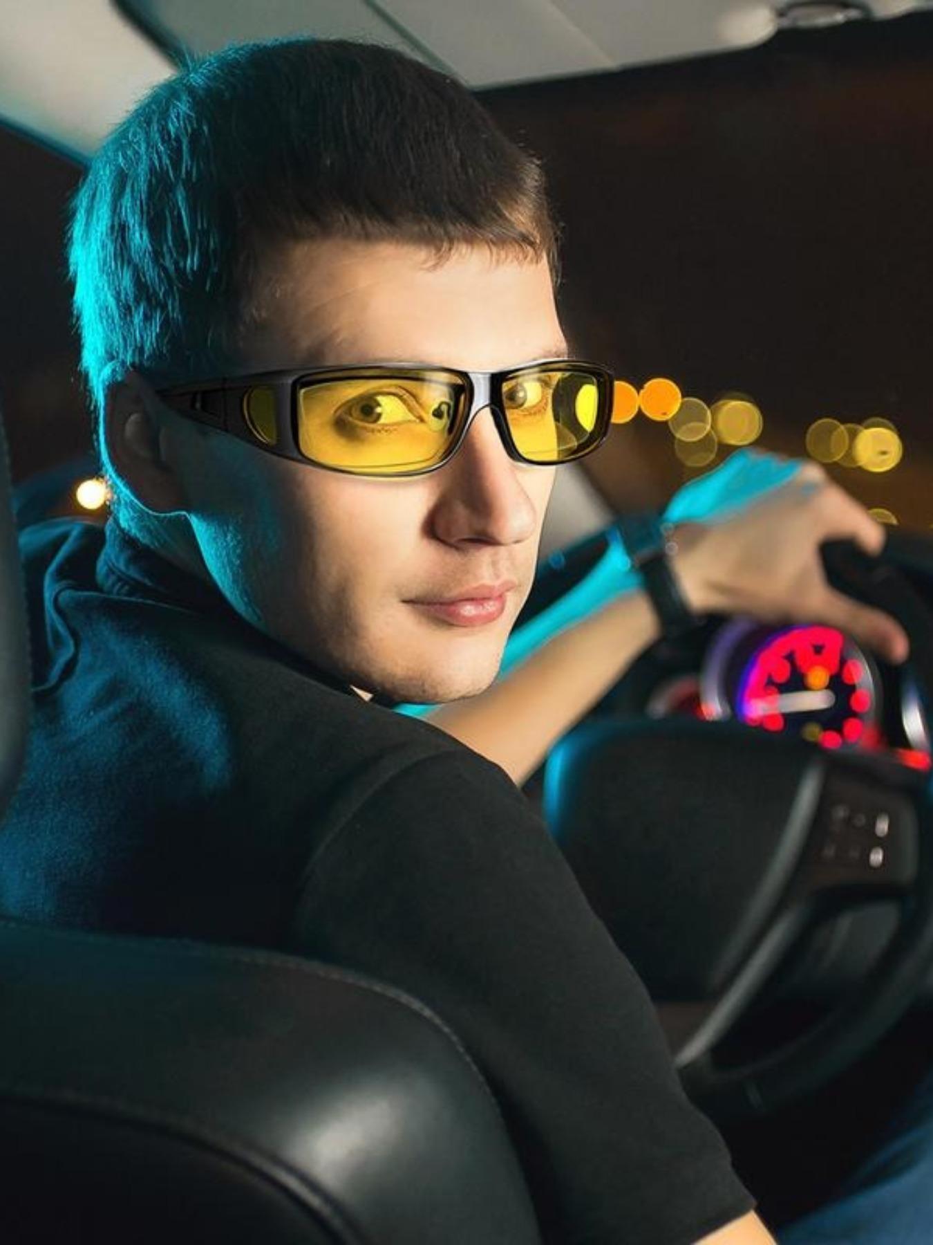 Unisex Night Vision Driving Glasses, Trendy Casual Glasses for Everyday Use, Fashion Accessories for Outdoor Activities