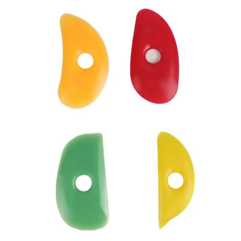 Elongated Silicone Clay Sculpting Tools, Ceramic Art & Painting Accessories, Large Medium Small Sizes, Ideal for Modeling & Shaping, Claycutters