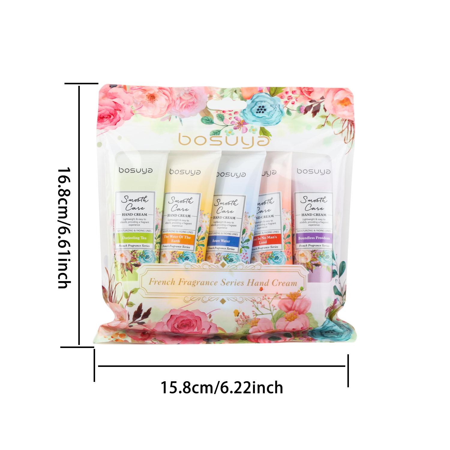 Fragrance Series Hand Cream Set, Hand Lotion Set, Deep Moisturizing, Reduces Dry Rough Hands, Fine Lines, Portable, Ideal for Travel and Daily Care
