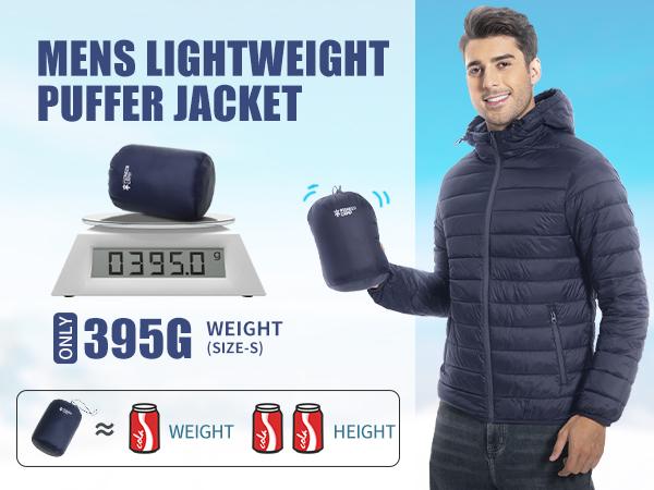 Pioneer Camp Mens Lightweight Packable Puffer Jacket Hooded Insulated Thermal Puffy Winter Jackets for Running Travel Pioneer Camp Mens Lightweight Packable Puffer Jacket Hooded Insulated Thermal Puffy Winter Jackets for Running Travel