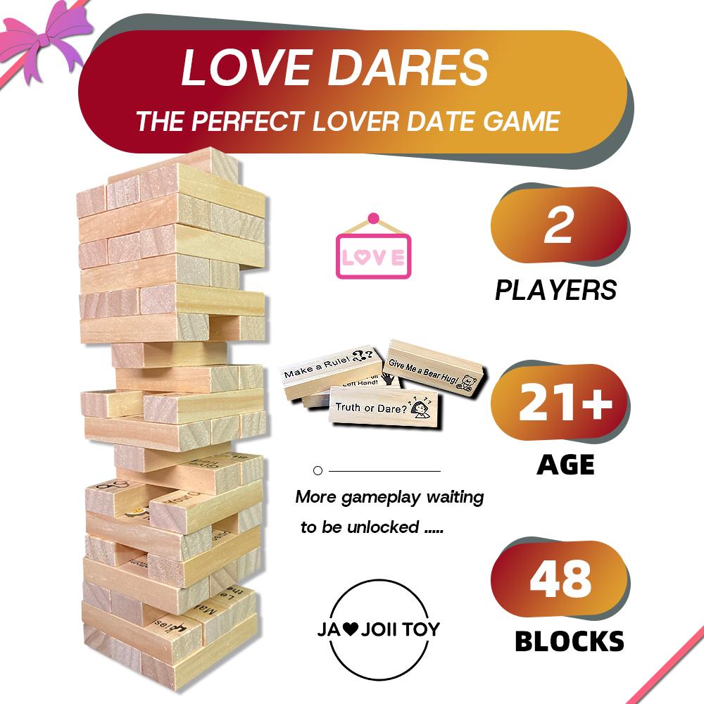 Wooden Stacking Tower Game Couples Gift