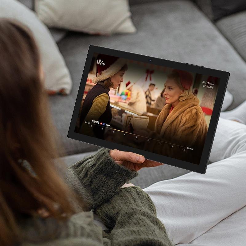 PEICHENG Android 15 Tablet 10.1" 18(6+12)GB RAM 128GB ROM Dual Camera Bluetooth Keyboard Mouse Stylus 2.4G/5G,For Valentine's Day Gift WiFi Type-C Charging Large Storage Portable Cellphone Smartphone PINK