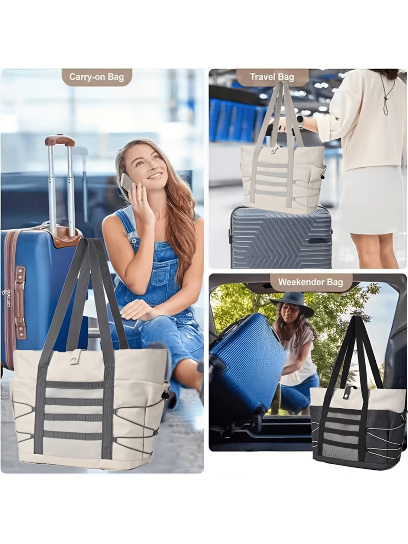 Women's Travel Handbag, Foldable Beach Bag, Gym Sports Bag, Shopping Bag, Ideal for Gifting, Versatile and Stylish Accessory