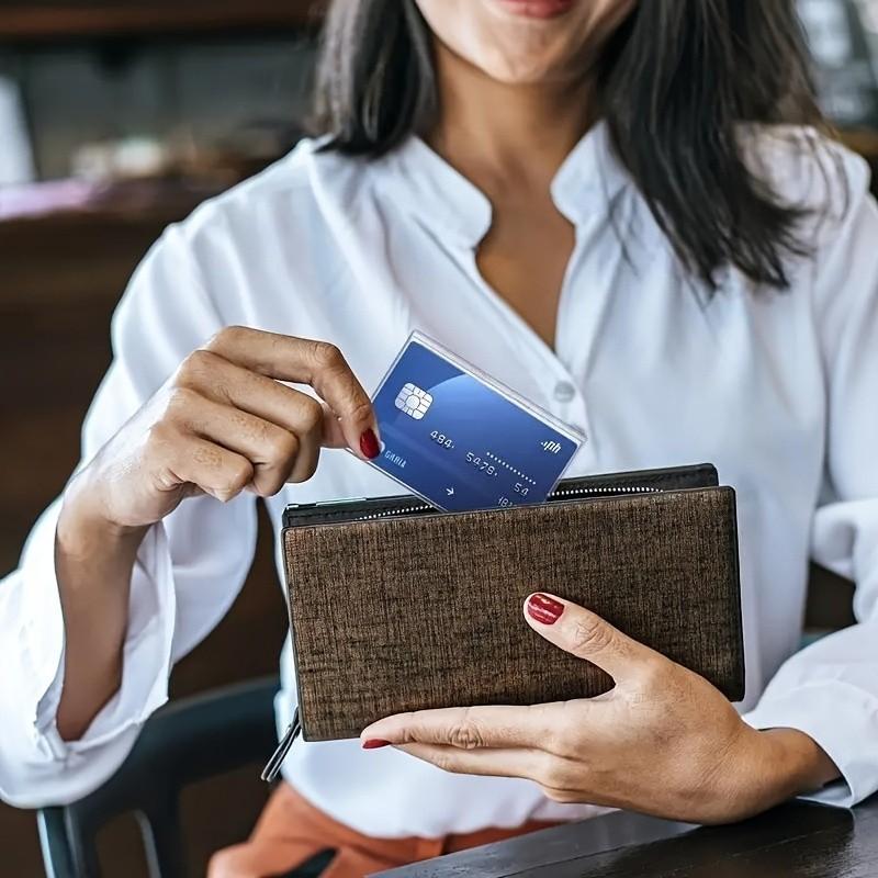 10/20pcs Classic PVC Waterproof Card Protector Cases, Soft Transparent Storage Bags, Ideal for Social Security/medical Insurance/credit Cards