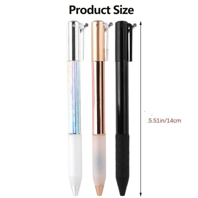 0.5mm Geometric Design Gel Ink Pen (3counts), Creative Deformation Writing Pen, Smooth Writing Pen for Home School and Office, Stationery Supplies, Aesthetic Pens