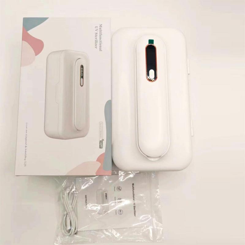 Portable UV Disinfector Box, Detachable UV Rod, Ideal for Phones, Cosmetics, Underwear, Compact and Lightweight, Essential Home Sanitizer